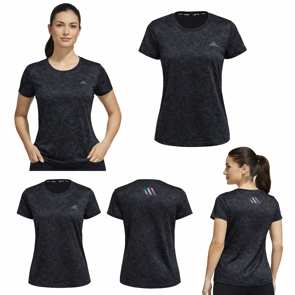 8815 Adidas dry fit estampada - Preto Tamanho XL