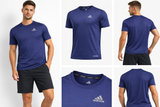 847 Adidas T-Shirt dry fit Masculino Azul-Escuro Tamanho XL