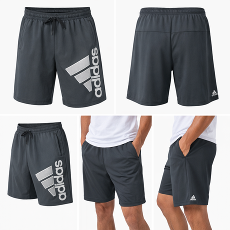 Calções Masculino Preto - Cinza Escuro/Claro