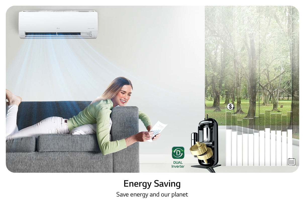 LG AC INVERTER 9.000 BTUS S4-Q09WAQAL