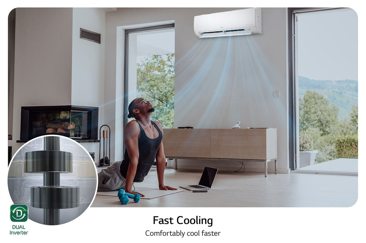 LG AC INVERTER 9.000 BTUS S4-Q09WAQAL