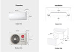 LG AC INVERTER 9.000 BTUS S4-Q09WAQAL