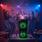 Caixa de Som de Karaokê Kts-2160 6.5 Bt Microfone Rgb Fm Usb Tws Preto