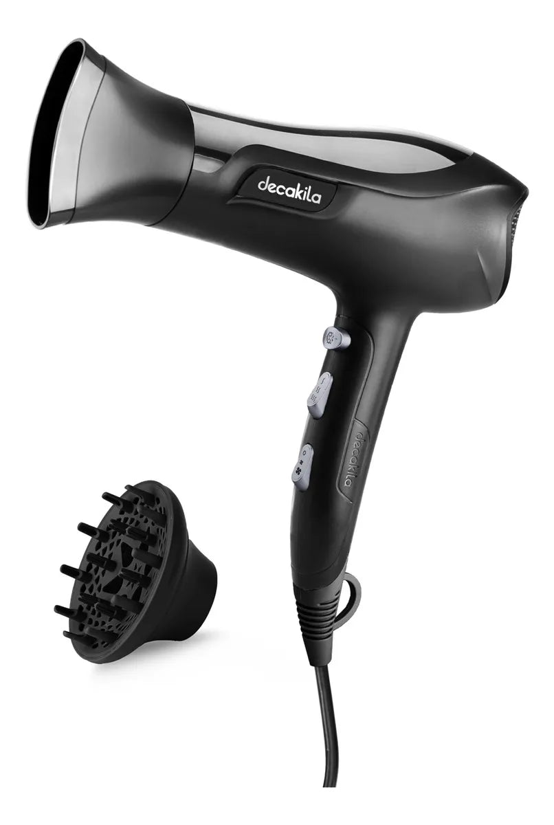 Secador de Cabelo Decakila Kehs032b 2200w 3 Temperaturas Ion