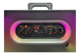 Alto Falante Caixa Som Bluetooth Led Rgb Amplificado Gts1592 Cor Preto