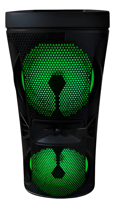 Caixa de Som de Karaokê Kts-2160 6.5 Bt Microfone Rgb Fm Usb Tws Preto