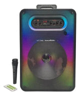 Alto Falante Caixa Som Bluetooth Led Rgb Amplificado Gts1592 Cor Preto