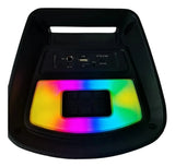 Caixa de Som de Karaokê Kts-2160 6.5 Bt Microfone Rgb Fm Usb Tws Preto
