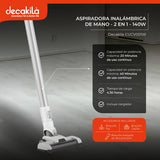 Aspirador de Pó Sem Fio Vertical 2 em 1 Decakila Cucv001w Cor Branca