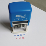 CARIMBO MINI PAGO + DATADOR DIA - MÊS - ANO COLOP S160/L1 D25