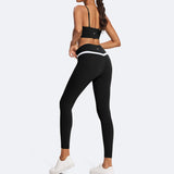 CONJUNTO FITNESS FEMININO VECTOR PRETO S