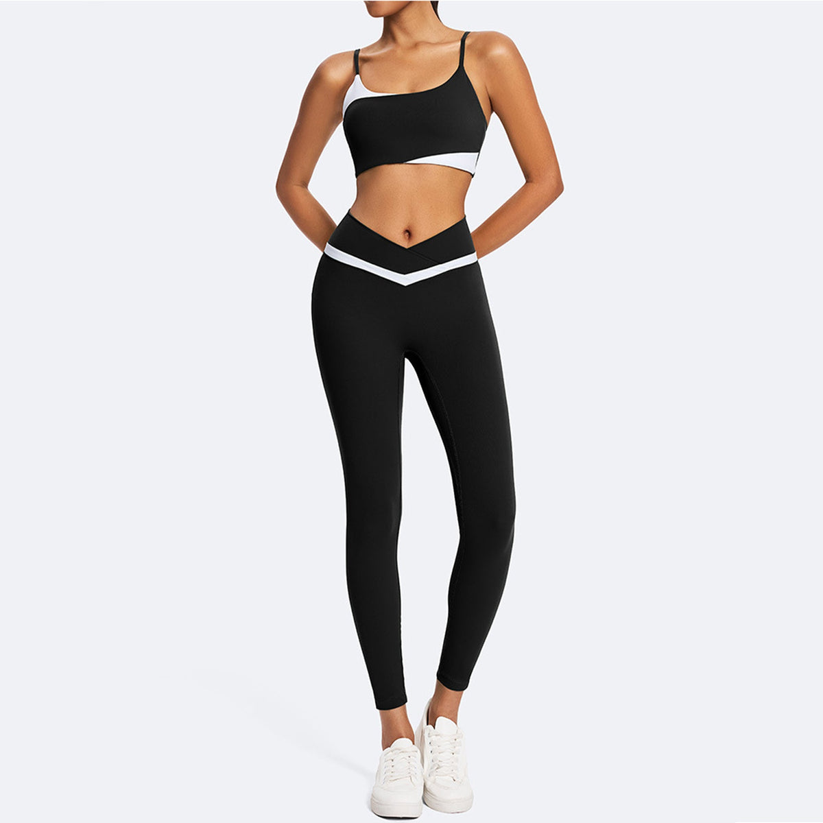CONJUNTO FITNESS FEMININO VECTOR PRETO M