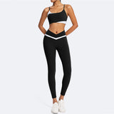 CONJUNTO FITNESS FEMININO VECTOR PRETO M