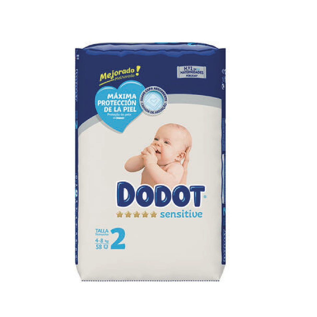DODOT FRALDAS SENSITIVE T2 58UN 4-8KG