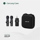 Microfone Green Lion 3 EM 1 Tipo-C / Lightning / Aux - Preto