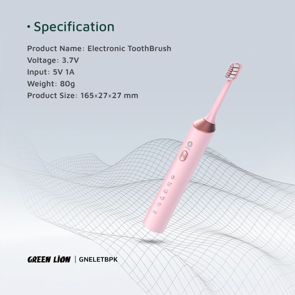 Green Lion Escova de Dentes Elétrica – Rosa