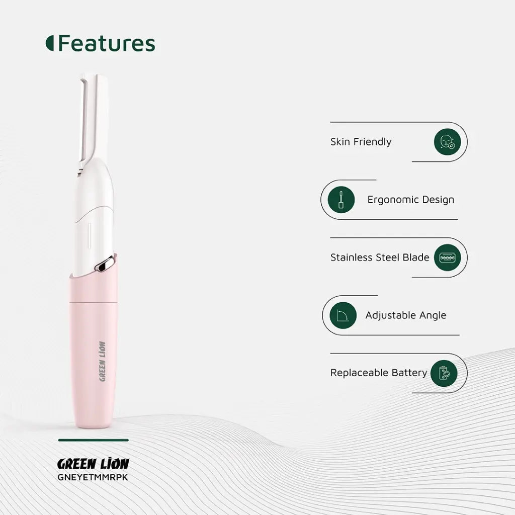 Green Lion Aparador de Sobrancelhas Hair Trimmer – Rosa