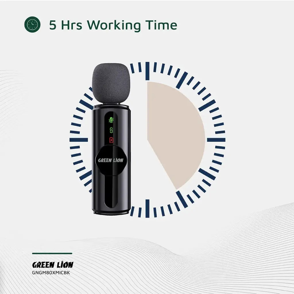 Green Lion GM-80X Microfone 3 em 1 - Preto