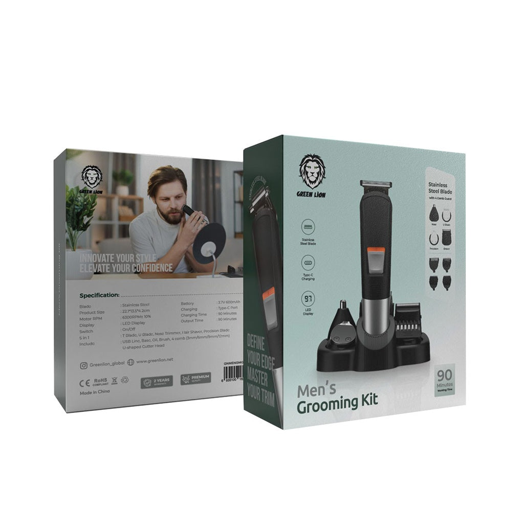 Green Lion Kit Grooming Masculino – Preto