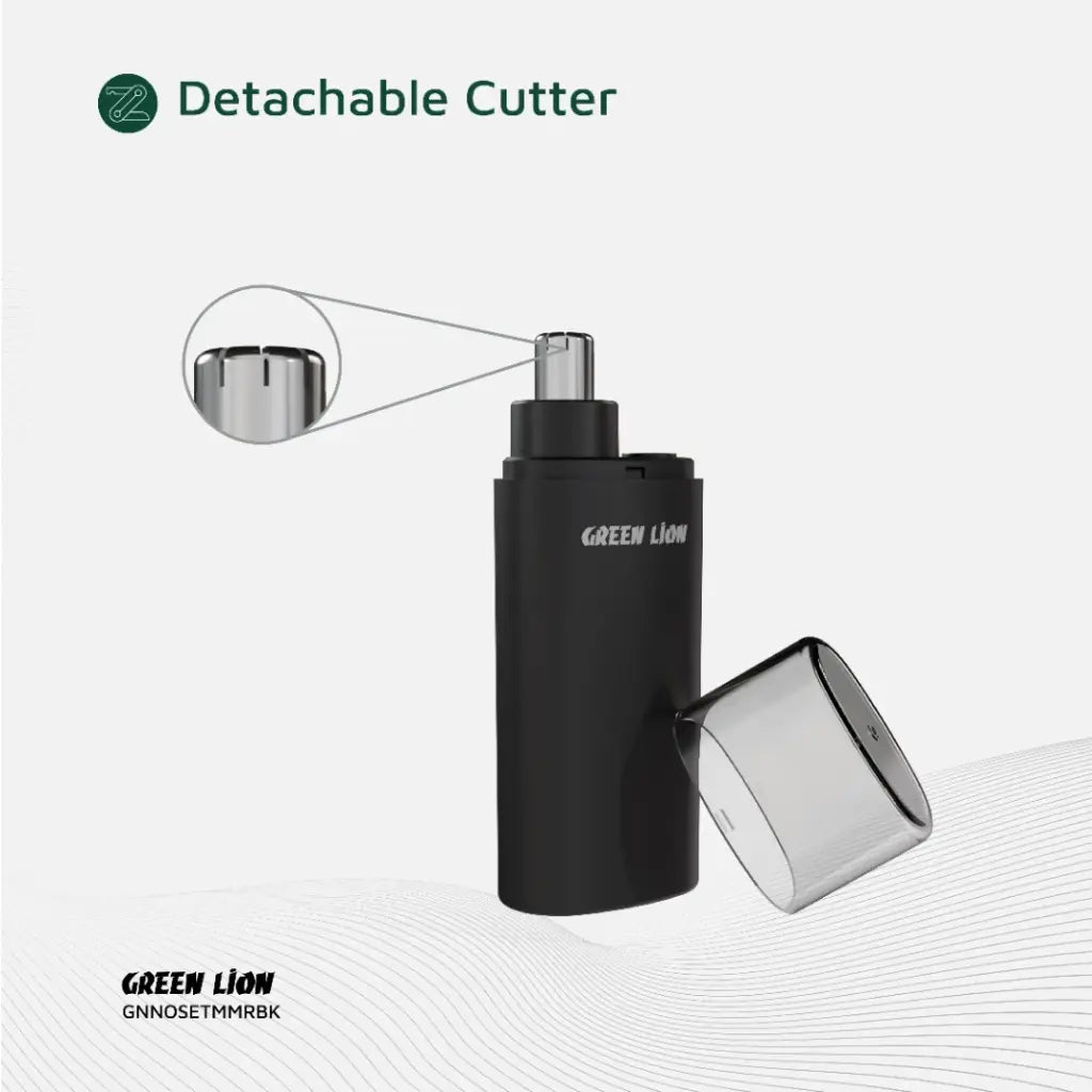 Green Lion Nose Pro – Aparador de Pêlos do Nariz & Ouvido – Preto