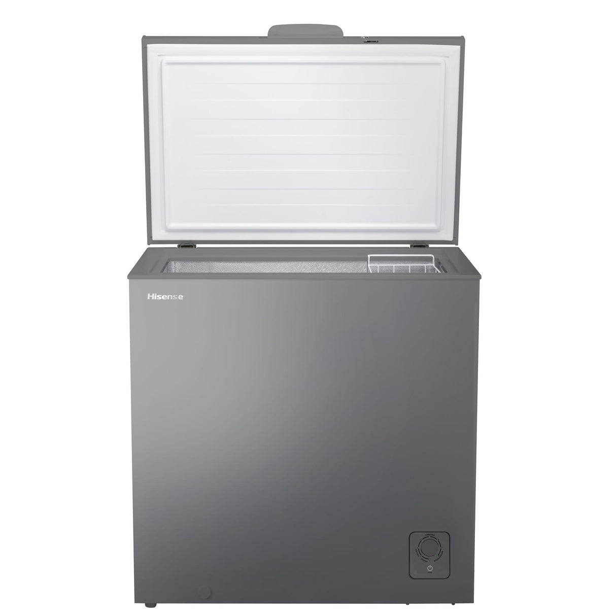 Arca Congeladora Hisense 198L Inox – Controlo de Temperatura, Cesto Interno – Modelo H245CFS