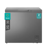 Arca Congeladora Hisense 198L Inox – Controlo de Temperatura, Cesto Interno – Modelo H245CFS