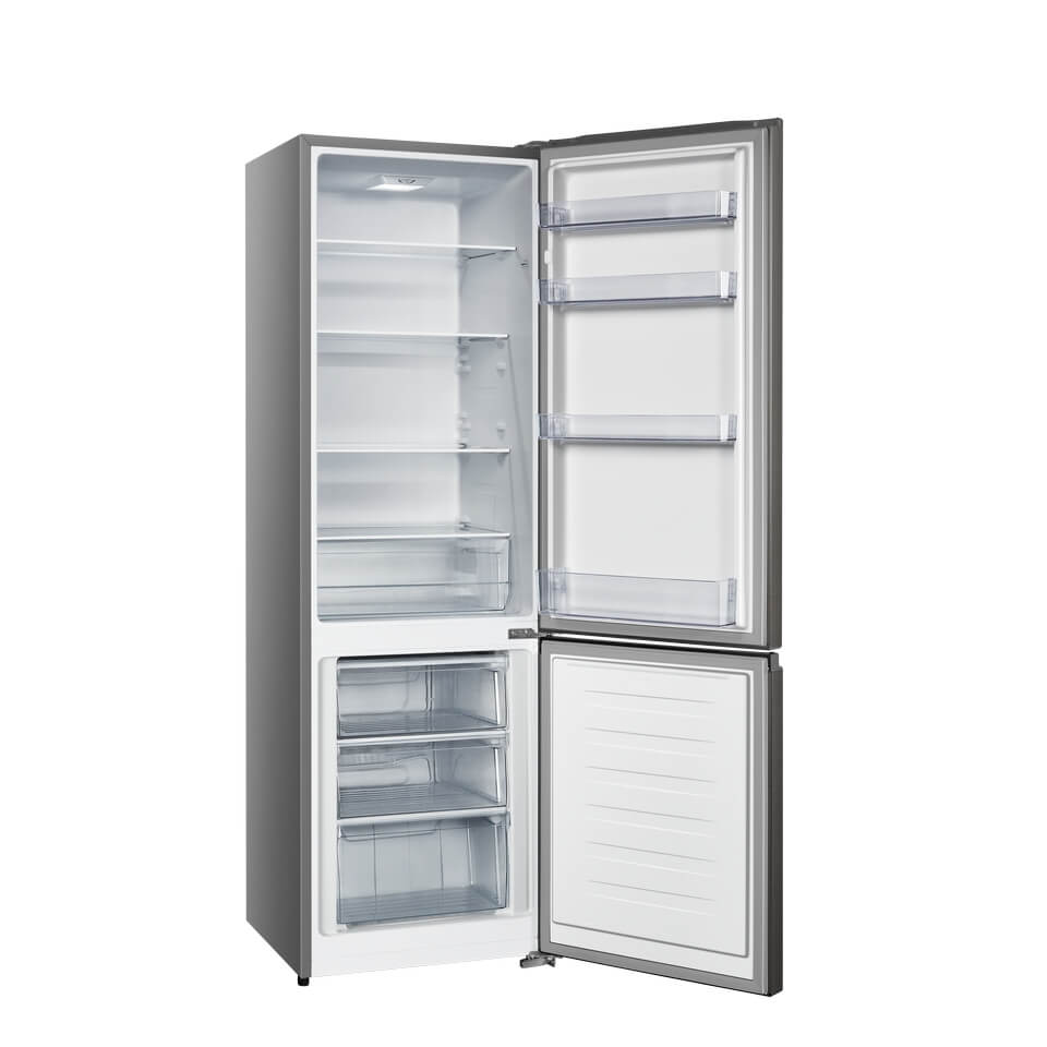 Frigorífico Combinado Hisense 264L Inox – No Frost, Controlo Temperatura Digital – Modelo H370BIT