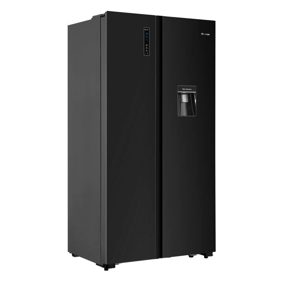 Frigorífico Hisense Side by Side 514L Inox – Dispensador de Água, Multi Air Flow, No Frost – Modelo H670SMIB