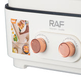 RAF Multi Função Panela Elétrica Com Dual 1000W Poder Duplo Sabor Hot Pot 6L Capacidade Uniforme de Calor e Fácil de Limpar
