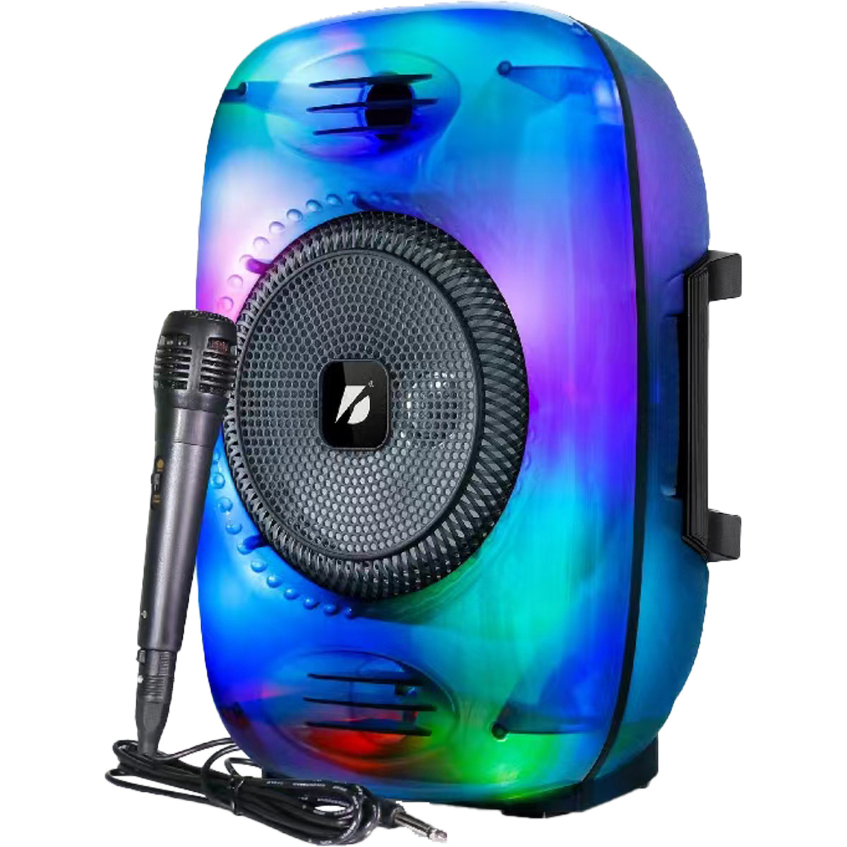 Alto-falante de 8 polegadas Kts-1896 Microfone Bluetooth Rádio FM Cor preta