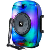 Alto-falante de 8 polegadas Kts-1896 Microfone Bluetooth Rádio FM Cor preta