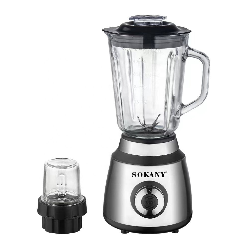Liquidificador multiuso SOKANY SK-03031 800W com 5 velocidades <000000> Copo de vidro de 1,5L