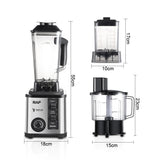 RAF R.2865 Multi Funcional 3 Em 1 8 Lâminas Liquidificador Elétrico Fácil De Limpar Forte Poder Juicer Mixer