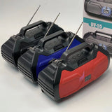DV-55 5W Recarregável 5W Solar Powered Portátil Ao Ar Livre Sem Fio Rádio FM BT Blue Tooth AUX TF USB Party Speaker Com Lanterna