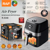 RAF Air Fryer 8L de grande capacidade 1350W sem óleo digital com janela visível para casa