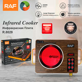 PLACA ELECTRICO DE 1 BOCA - Fogão Elétrico Infravermelho R.8029 – Fogão & Placa Quente – Controle do Queimador – 3500W