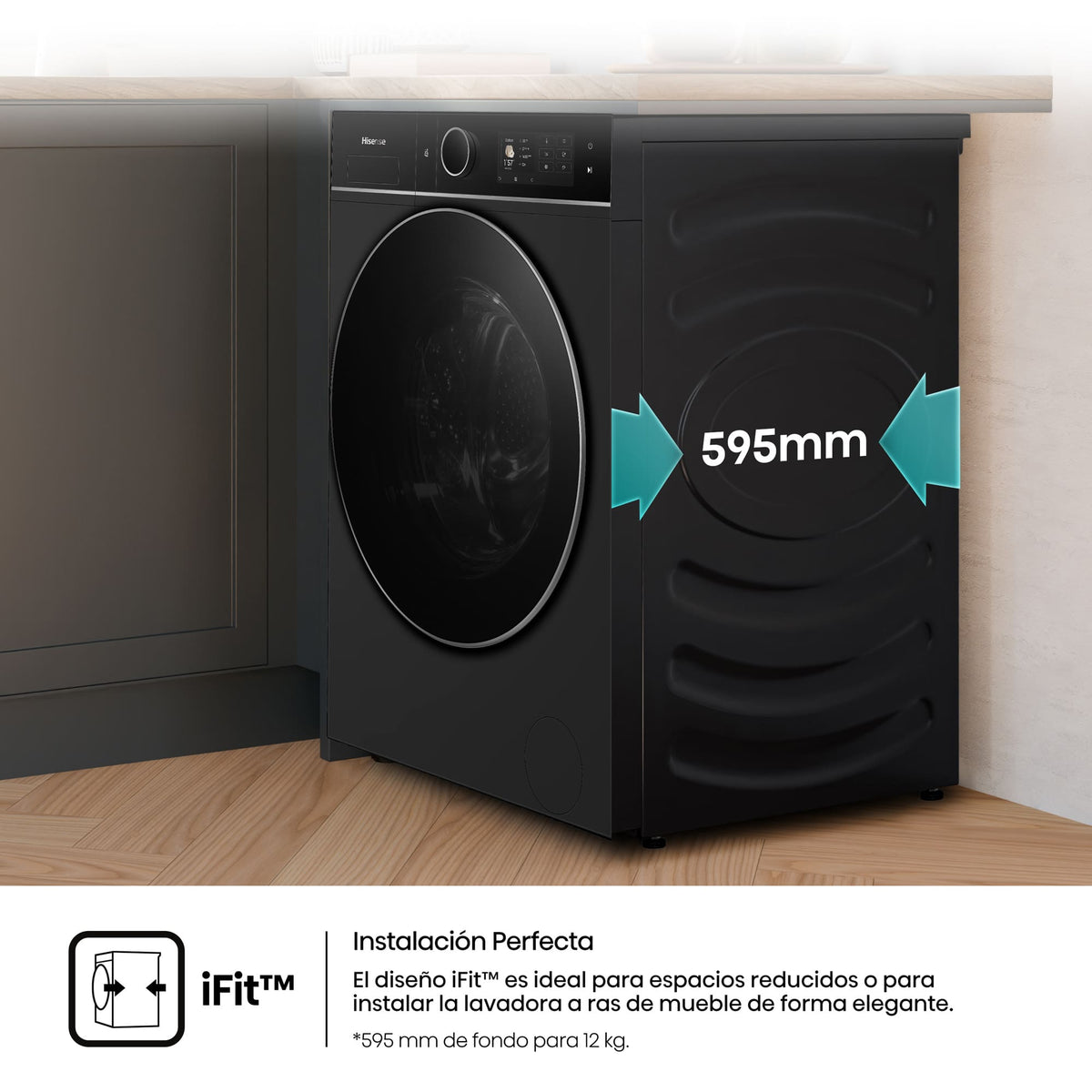 HISENSE MAQ. LAVAR E SECAR 12/8 KG 1400RPM