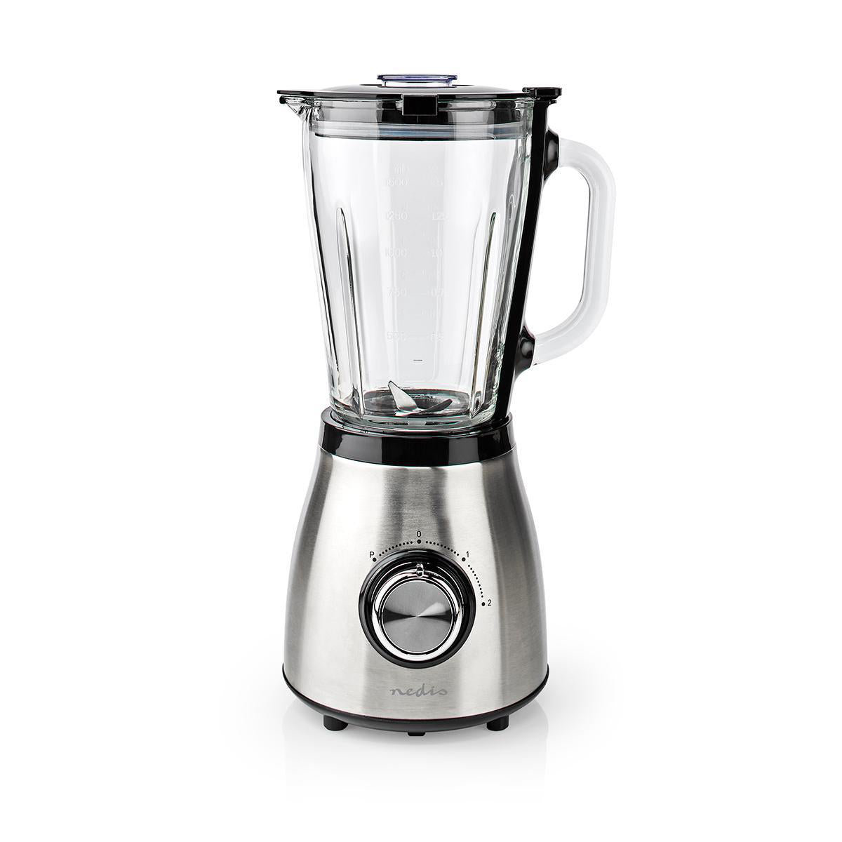 Liquidificador NEDIS KABL350CAL (800 W - 1.5 L - Preto e Prateado) KABL350CAL