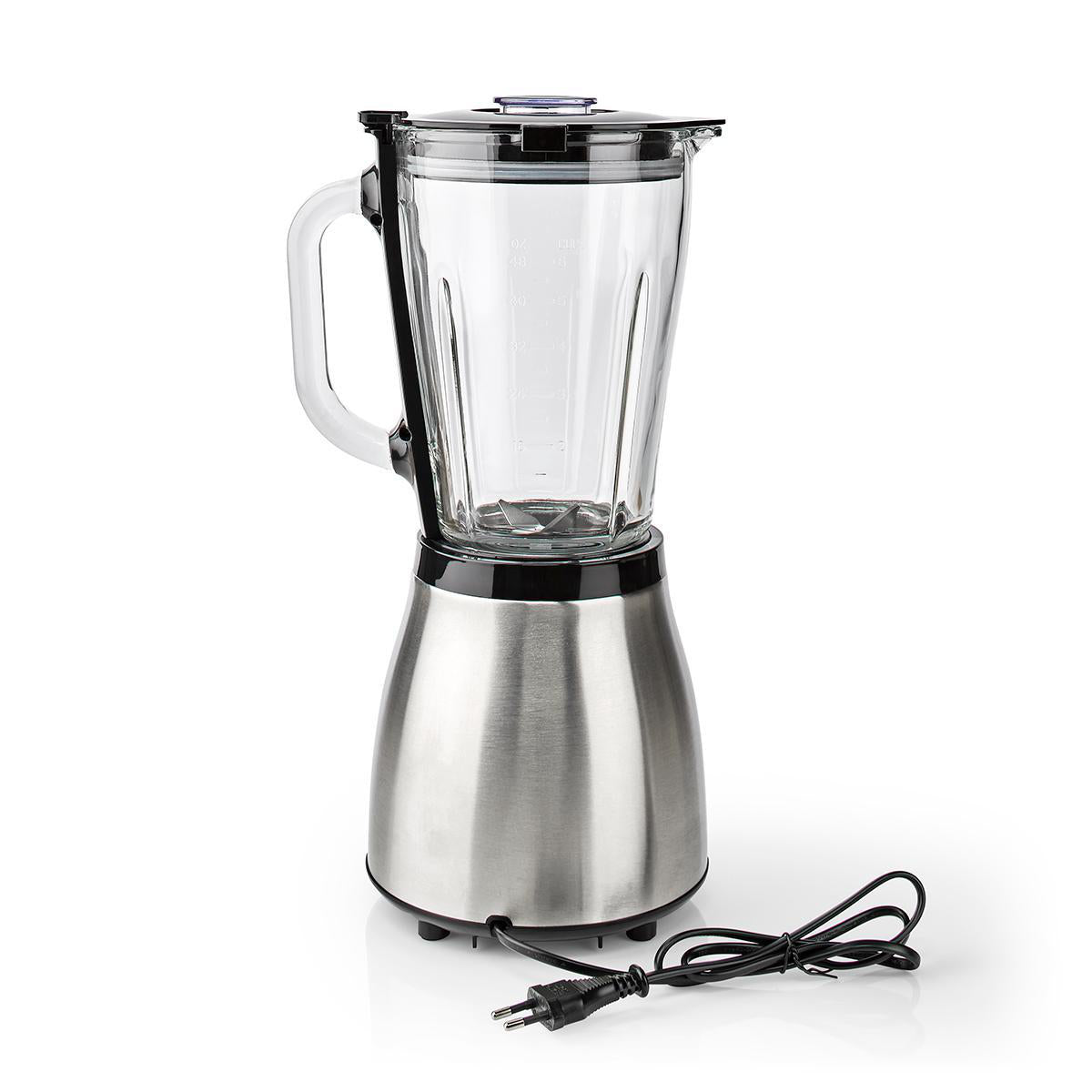 Liquidificador NEDIS KABL350CAL (800 W - 1.5 L - Preto e Prateado) KABL350CAL