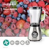 Liquidificador NEDIS KABL350CAL (800 W - 1.5 L - Preto e Prateado) KABL350CAL