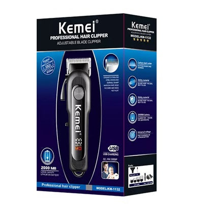 MÁQUINA DE CORTAR CABELO PRO AJUSTAVEL KEMEI