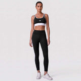 CONJUNTO FITNESS FEMININO SCULP PRETO S