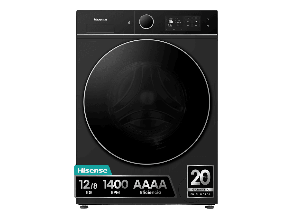 HISENSE MAQ. LAVAR E SECAR 12/8 KG 1400RPM