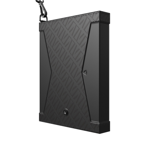 Levelo Offshore Porta-Passaporte em Pele – Preto
