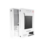 Levelo Offshore Porta-Passaporte em Pele – Preto
