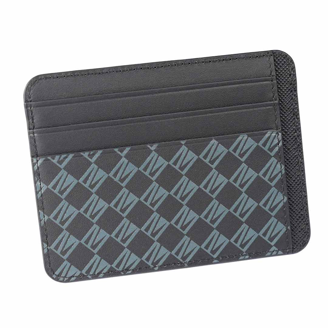 Levelo Tuxedo Porta-Cartões em Pele Genuína – Preto