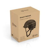 Capacete led traseiro e comando bluetooth - tamanho L preto