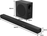 Soundbar Hisense HS3100 3.1 Canais com Subwoofer 480W – HDMI ARC, Bluetooth, DTS Virtual:X – Modelo HS3100