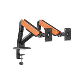 Suporte de Secretária Gaming Full-Motion para Duplo Monitor