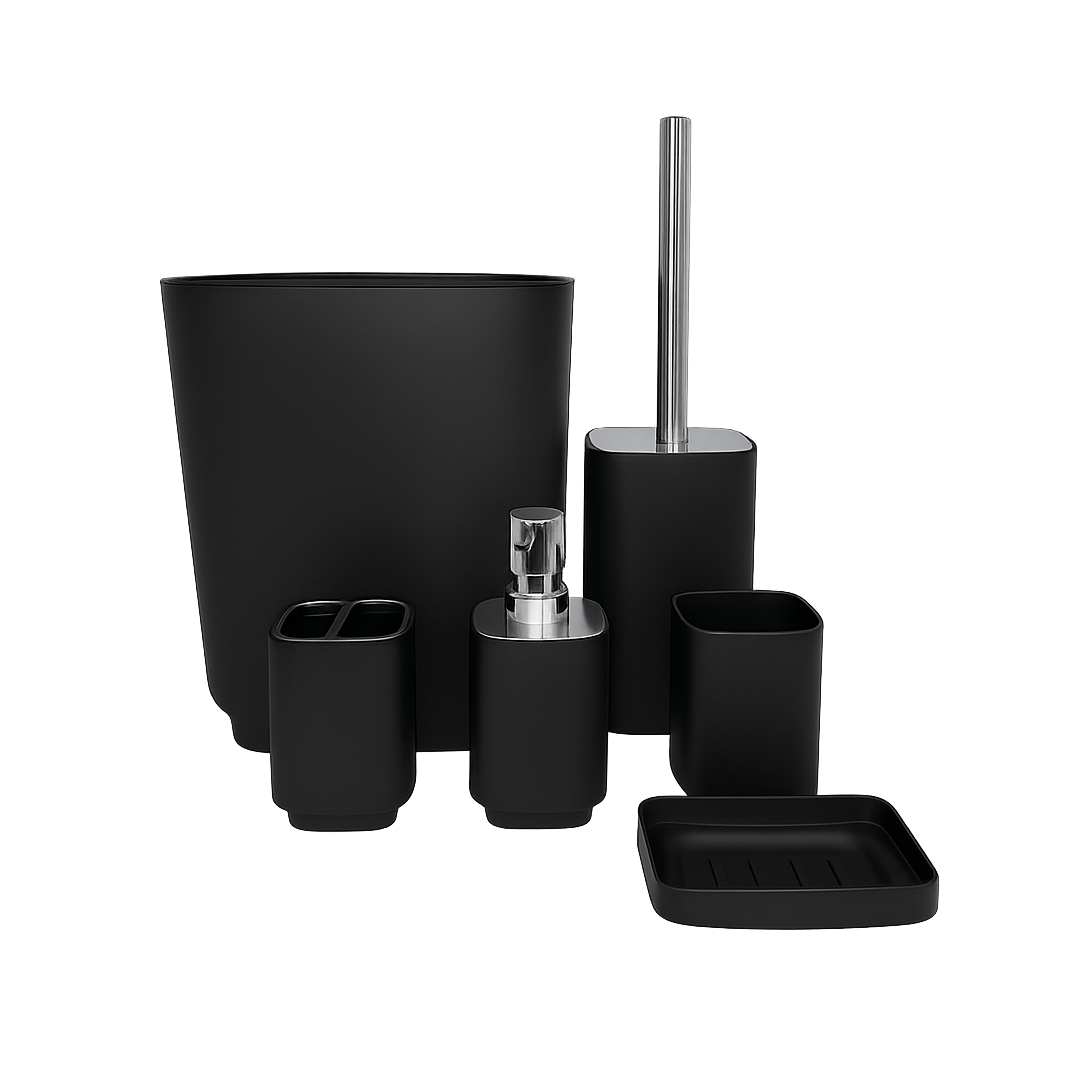 KIT PARA CASA DE BANHO IISDOO - PRETO